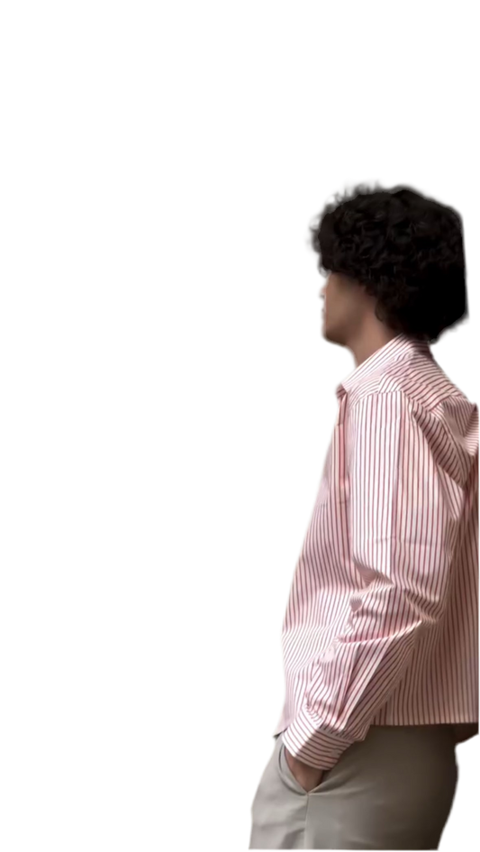 striped shirt white/red