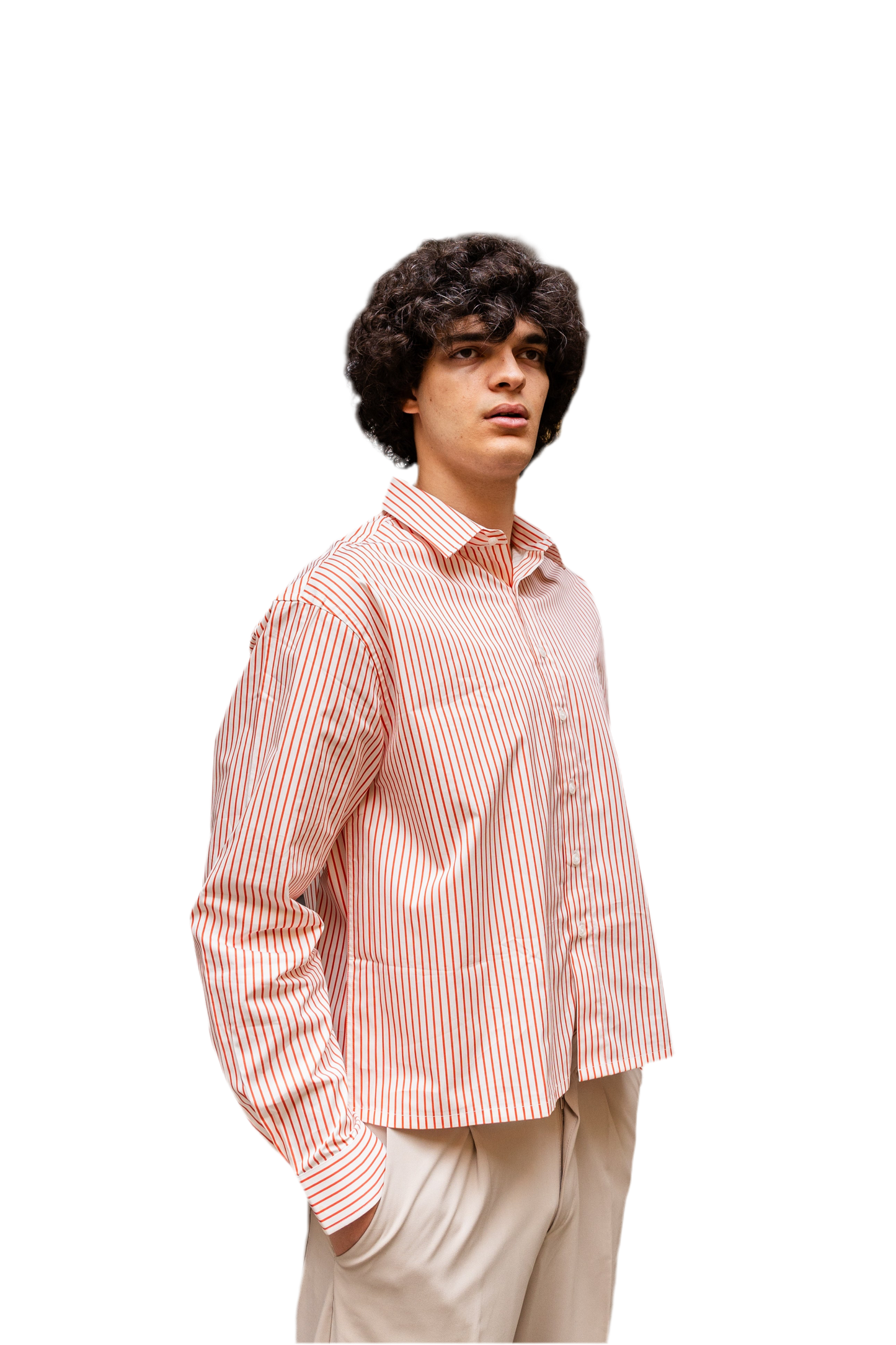 striped shirt white/red