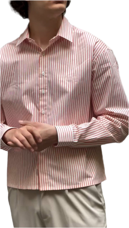 striped shirt white/red