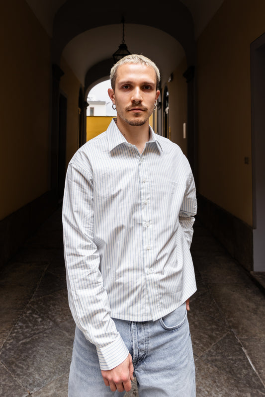 striped shirt white/blue ( Pre-Order)